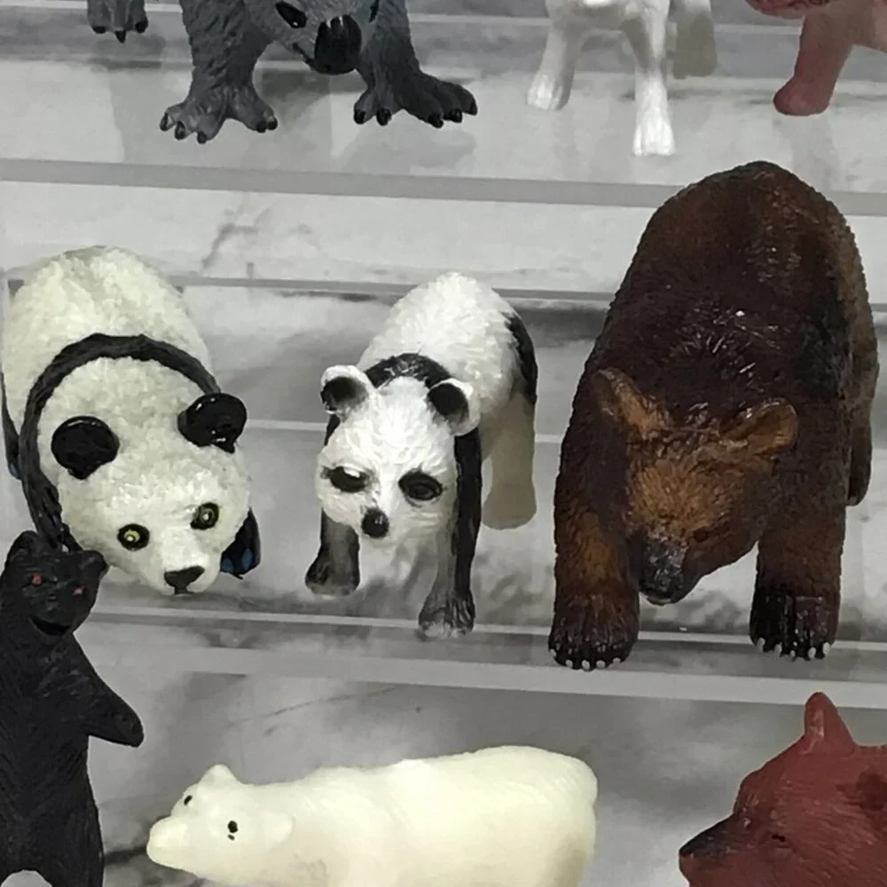 Bears Figures Collection of Animals Lot of 11 White‎ Black Brown Assorted
